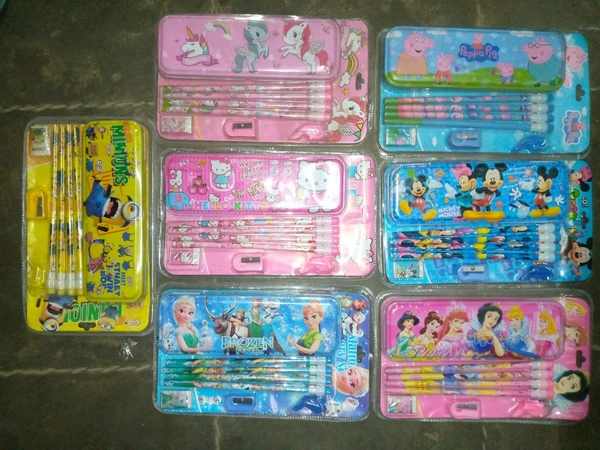 Stationery set Peppa pig 14 pcs Mickey 21 pcs Princess 5 pcs Unicorn 1 pc Kitty 7 pcs Frozen 8 pcs Minion 2pcs