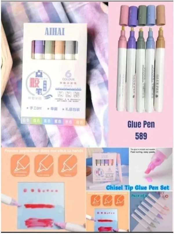  glue pens pack of 6 