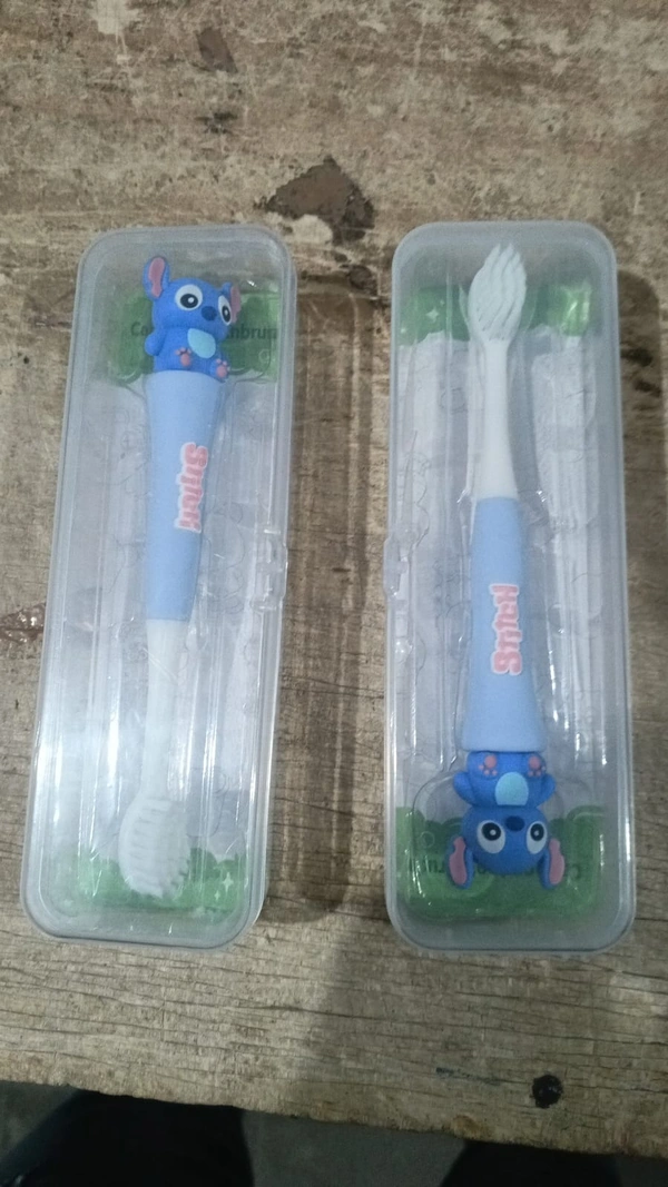 Toothbrush in capybara, kuromi and stitch theme Color random only - Stitch