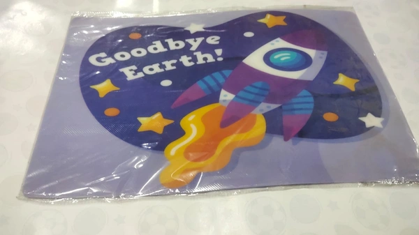 Kids pvc dining table mats set of 6 pcs 3 themes available Mermaid Avengers Space