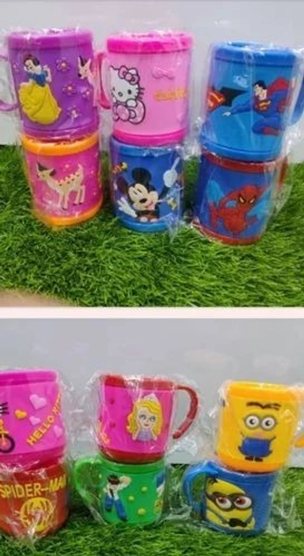 New plastic 3d embossed mugs in smaller size