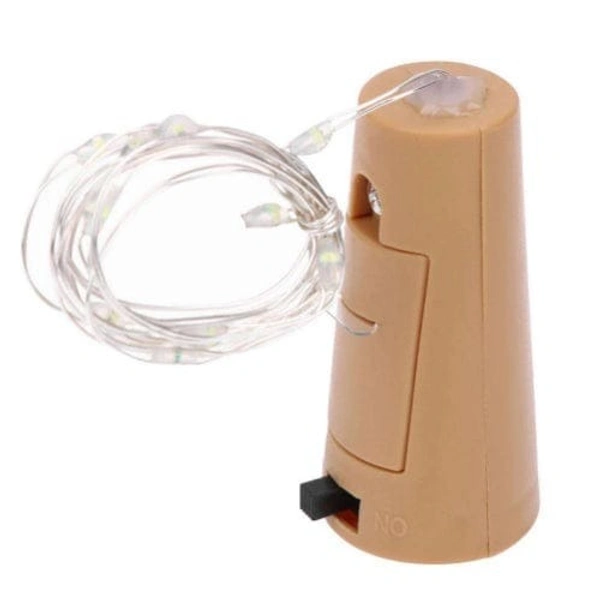 Multicolored and warm(yellow) led cork light (2 mtrs)