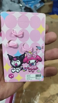 Nail art cum jewellery kit cards Capybara and kuromi available pack of 10 cards