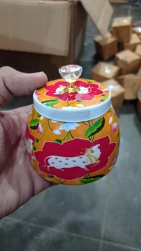 Pichwai metal dibbi Very good quality All real pic shared Design random only