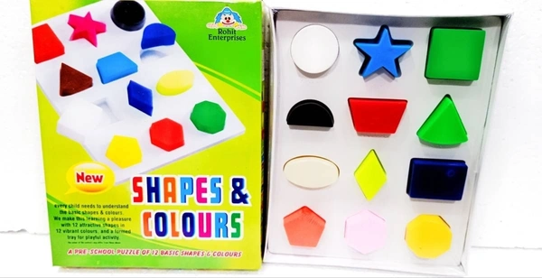 Shapes and colors preschool puzzle for kids Real pic shared 