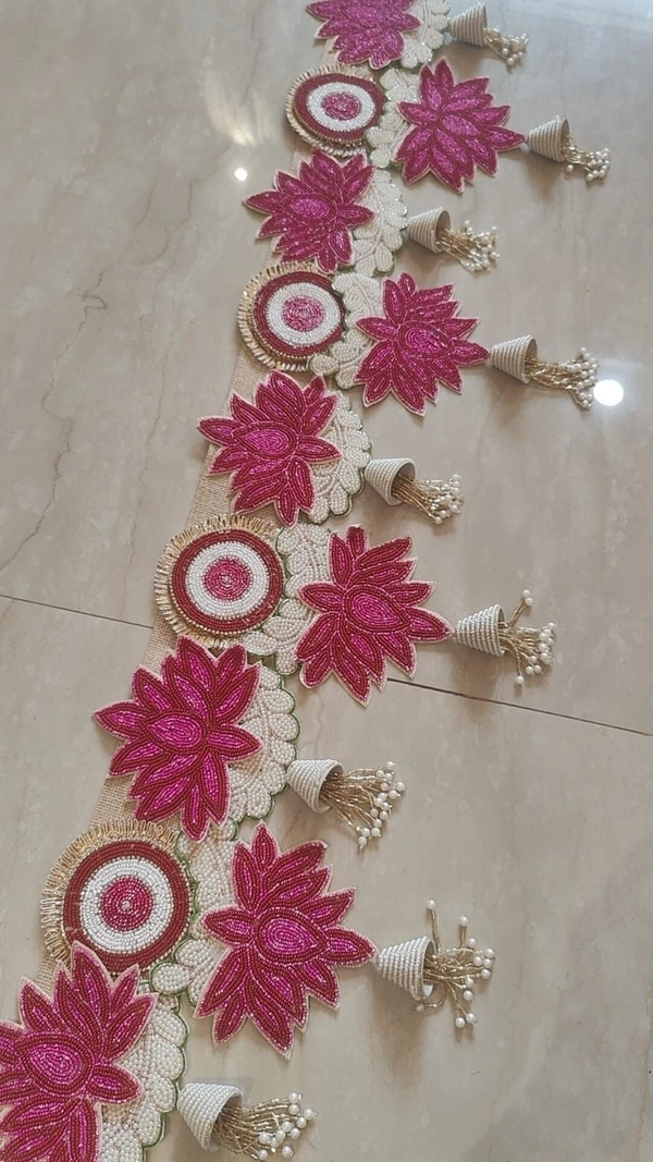 New premium quality bandanwar 40 inches Colors available dark pink and light pink