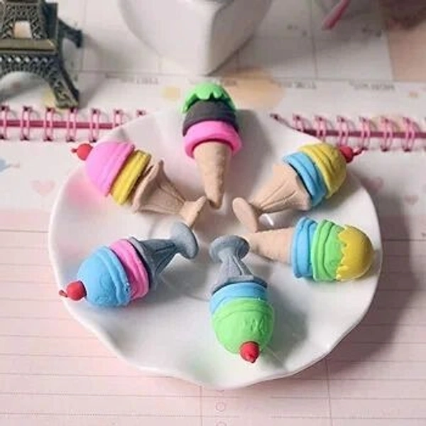New mini icecream erasers Box of 48 pcs