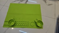Silicon paint mat with double cup