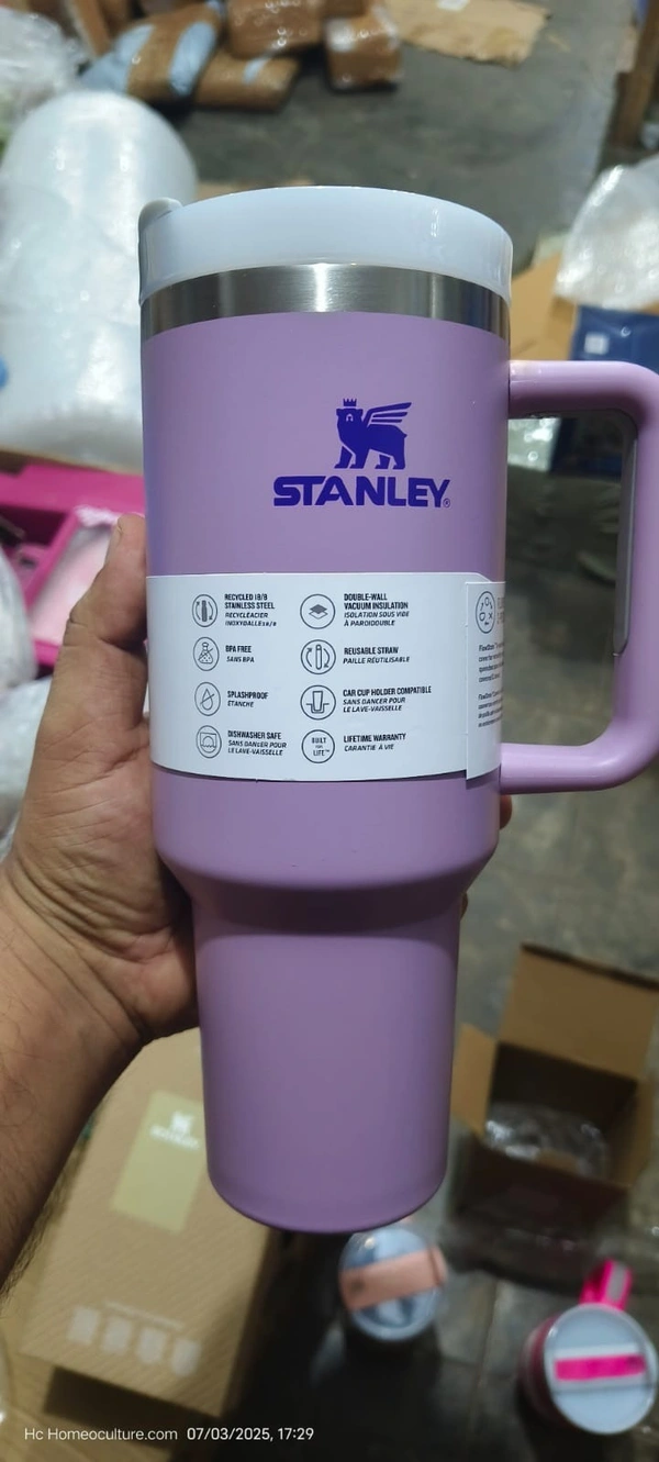 Imported stanley Printed tumblers 1200 ml in solid colours - Violet Eggplant