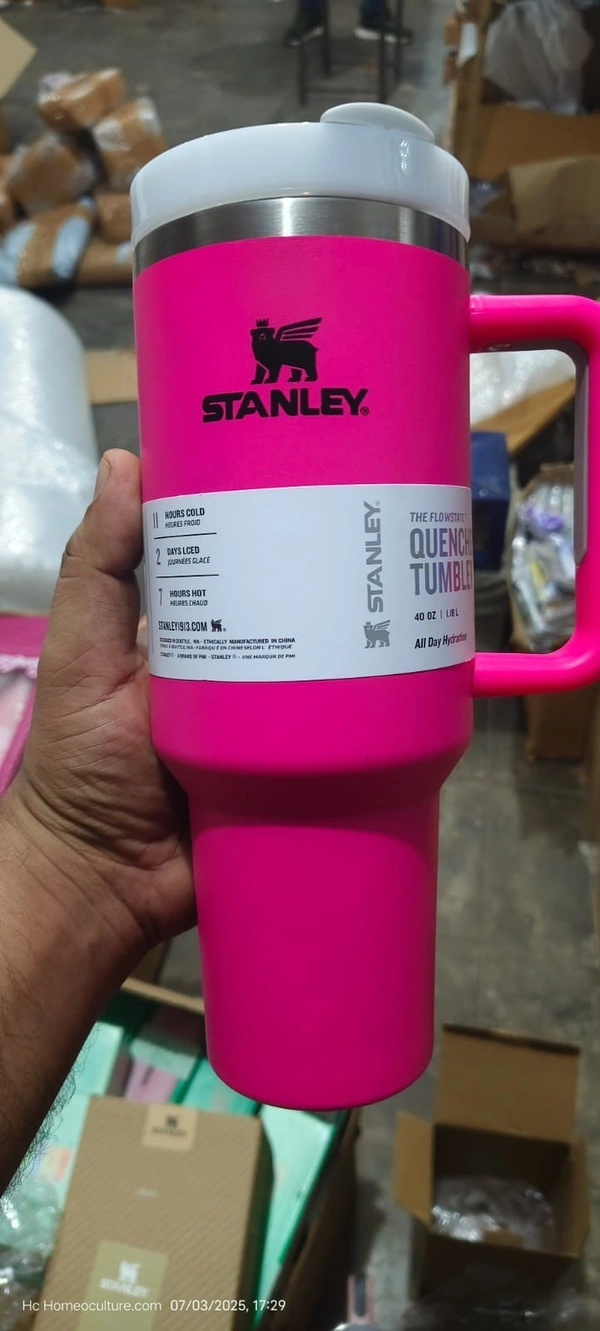 Imported stanley Printed tumblers 1200 ml in solid colours - Persian Rose