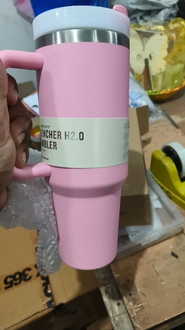 Imported stanley Printed tumblers 1200 ml in solid colours - Mauvelous