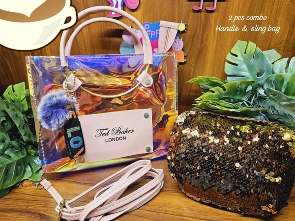 Ted baker holographic 2 in 1 bag. 