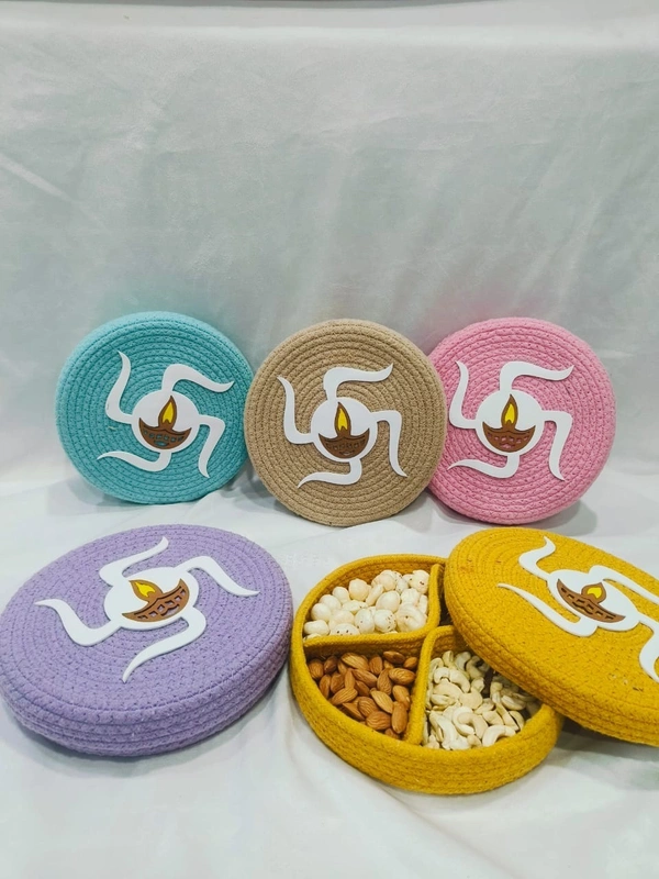 Jute dry fruit box