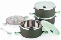 New 3 layer steel tiffin for adults