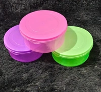 New plastic round small dibbi for kanjak packs of 12