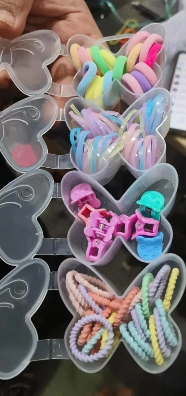 New butterfly shaped hair accessories box