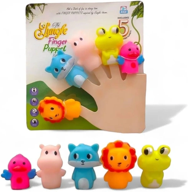 animal finger puppets set of 5 