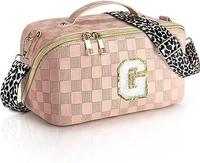 PU LEATHER SLING/MAKEUP POUCH WITH SLING STRAP.Premium quality. Color random only Real pic shared