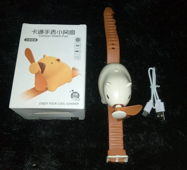 3 Speeds Portable Cute Watch Fan Watch Small Usb charging
