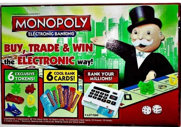 Monopoly Electronic Banking Edition Game 🗂️  Buy Trade & Win The Electronic Way 🖤
