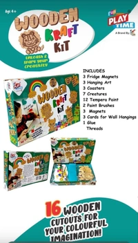 16 In 1 wooden craft game
