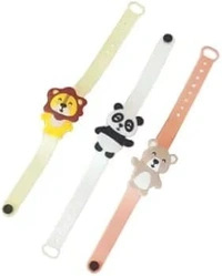 Anti mosquito bracelet, mosquito repellent, insect protection hand band Child cartoon Panda Elephant Lion (Random Animals)  Design random only