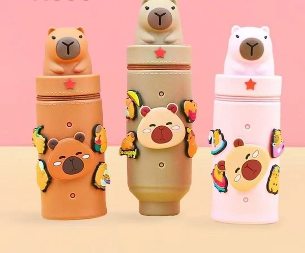 New capybara theme silicon pouch. Color random only Charms included.
