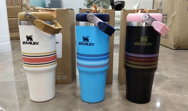 Stanley IceFlow Stainless Steel Tumbler - Vacuum Insulated Water Bottle for Home, Office or Car Reusable Cup with Straw Leak Resistant, 30OZ. Box Packing  3 colors available
