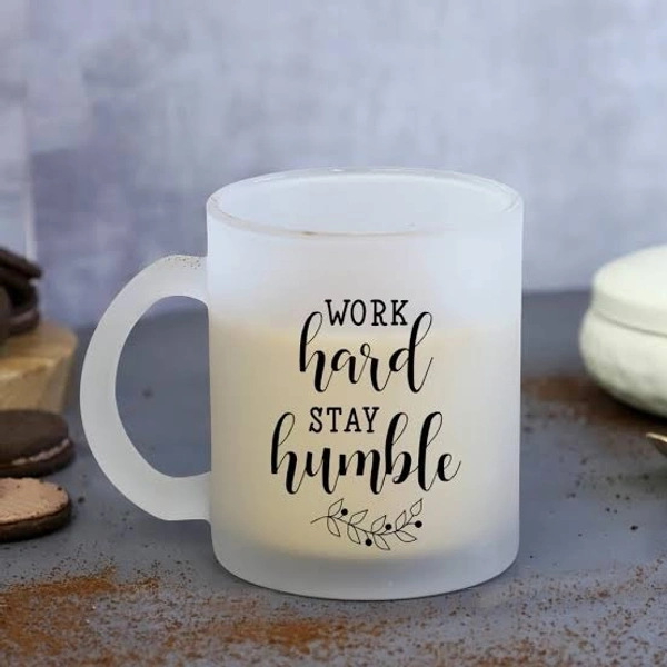 New frosted glass mugs Customised 