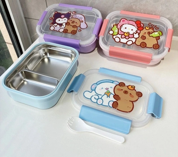 Steel lunch boxes. 3 prints available