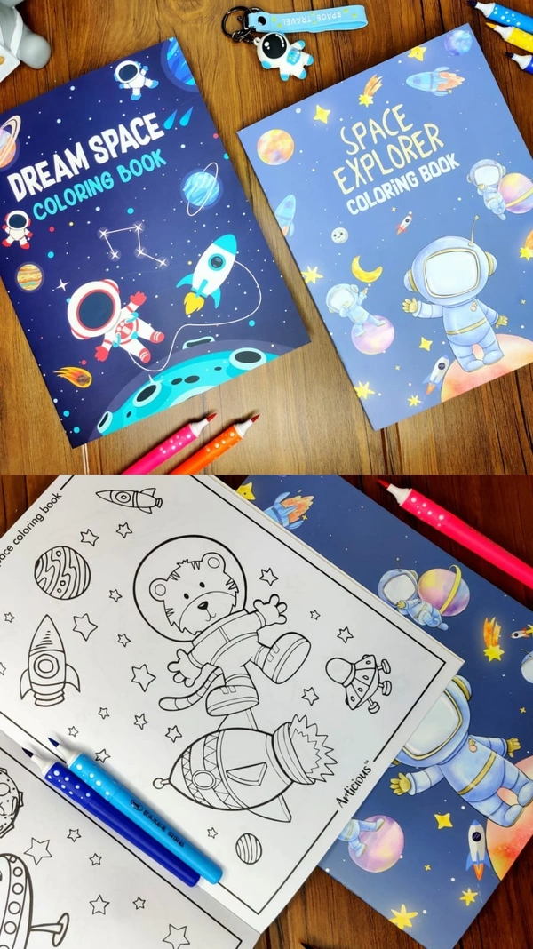 New designs added Premium quality A4 size coloring books now restocked 5 characters available