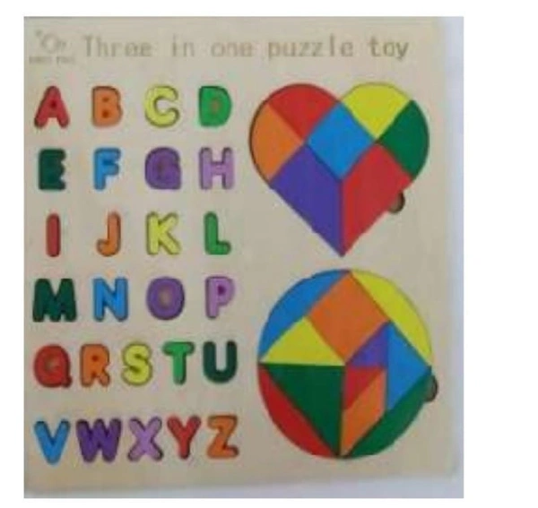 3 in 1 wooden Puzzle for early learners