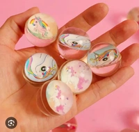 beautiful design crystal clear unicorn crazy bouncing ball.   70 pc boxes