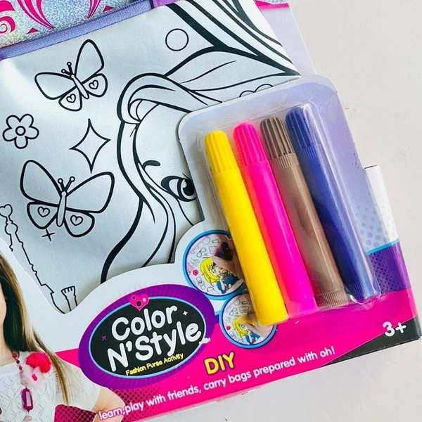 New arrival Diy coloring purse Premium quality Can be washed and recolored