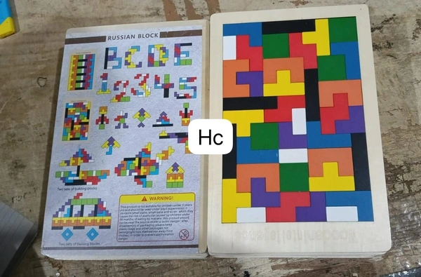 Wooden tetris game 
