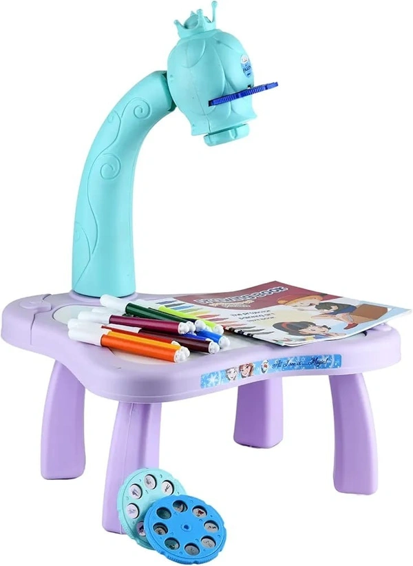 Drawing Projector Toy Set Child Learning Painting Desk with Smart Projector Table Top Projector Drawing Painting