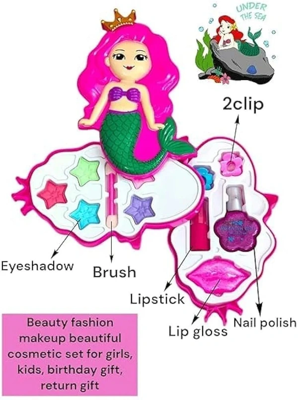 New mermaid theme makeup kit for girls  