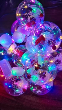 Christmas Santa wish ball light 
