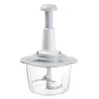 Homeoculture Food Chopper, Steel Large Manual Hand-Press Vegetable Chopper Mixer Cutter to Cut Onion, Salad, Tomato, Potato - 0.5
