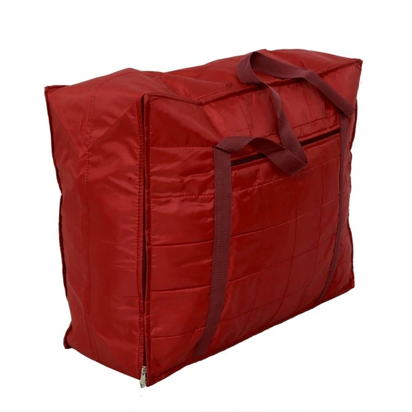 5 piece Polyester Plain Blanket Cover Bag jumbo Storage bag, Capacity: 20 Kg Random COLOR