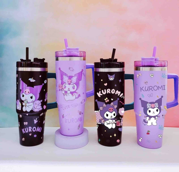 Cute Disney & Sanrio Kuromi Stainless Steel Insulated Sippers – Leakproof & Stylish Thermos Bottles
