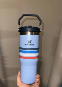 Stanley IceFlow Stainless Steel Tumbler - Vacuum Insulated Water Bottle for Home, Office or Car Reusable Cup with Straw Leak Resistant Flip Cold for 12 Hours or Iced for 2 Days, 30OZ - Cerulean