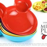 Homeoculture MickeY Shaped Serving Food Plate, Fruit Plate, Baby Cartoon Pie Bowl Plate Dinner Plate��(Pack of 3, Microwave Safe) - 0.5