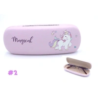 Homeoculture Multi-Purpose Unicorn Print Eyeglass Case Spectacle Cover Unisex Care Glasses, Metal Case Holder(Assorted Color & Print as per Availability) (Pack of 1) Party Favor