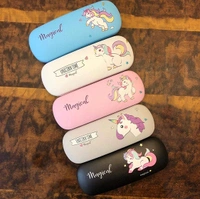 Homeoculture Multi-Purpose Unicorn Print Eyeglass Case Spectacle Cover Unisex Care Glasses, Metal Case Holder(Assorted Color & Print as per Availability) (Pack of 1) Party Favor