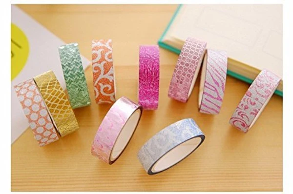 Homeoculture Pack of 12 glitter tapes - 0.5