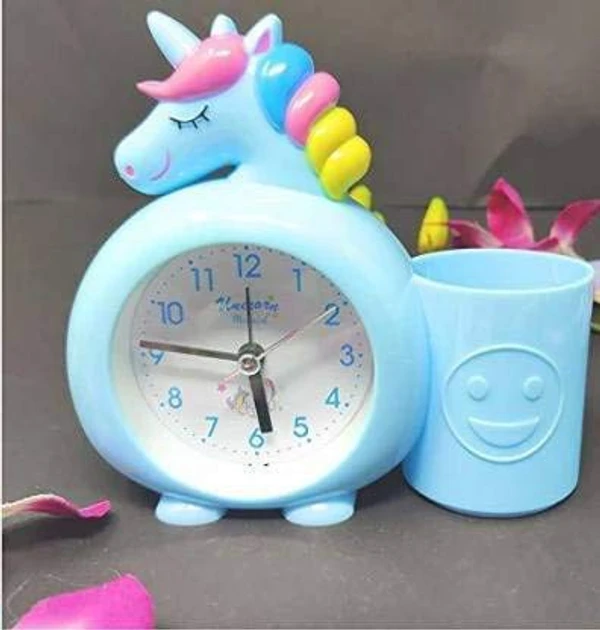 Homeoculture Plastic Unicorn Table Alarm Clock (Multicolour) - 0.5