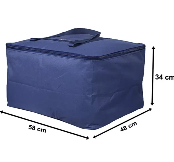 5 piece Polyester Plain Blanket Cover Bag jumbo Storage bag, Capacity: 20 Kg Random COLOR