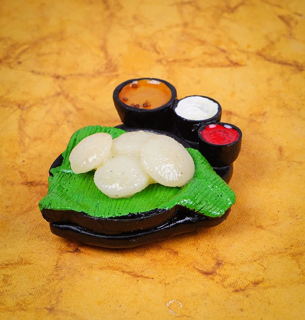 Fridge Magnets Sambhar Idli with Chutney Miniature Attractive Fridge Magnet