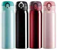 Homeoculture Stainless Steel Vacuum Insulated Fridge Water Bottle random color as per availability - 0.5